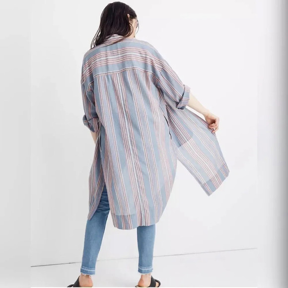 Madewell Robe Jacket in Stripe NEW - Picture 8 of 9